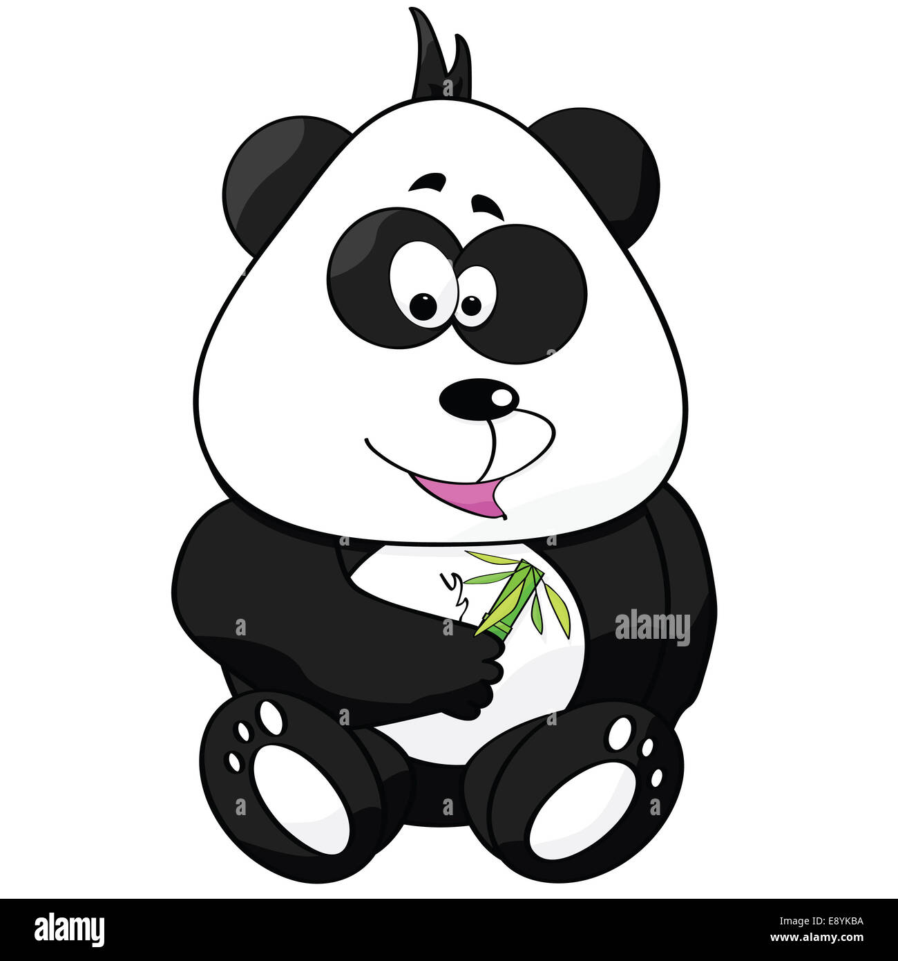 Dessin animé panda Banque D'Images