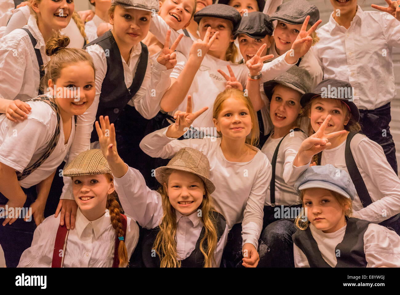 Danseurs, Children's Festival, Harpa, Reykjavik, Islande Banque D'Images