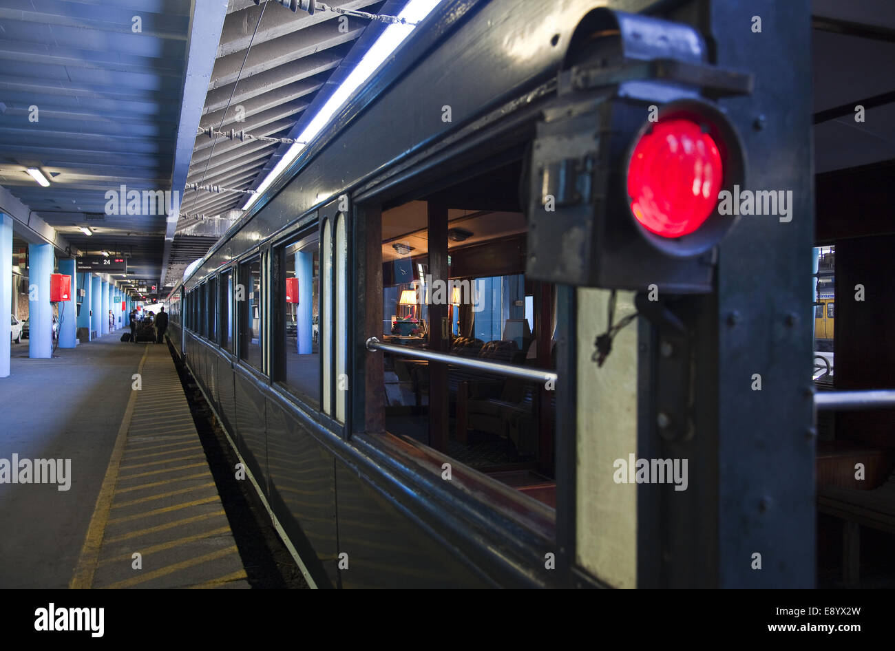 L'Afrique du Sud, le Rovos Rail train de luxe à Cape Town station Banque D'Images