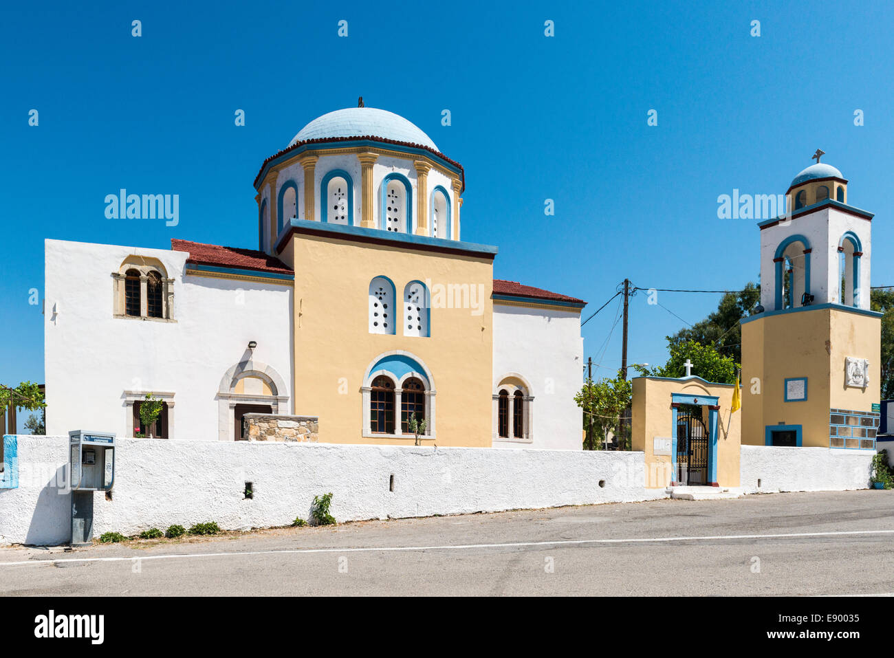 Dans l'église saint Nikolaos Pyli, Kos, Grèce Banque D'Images