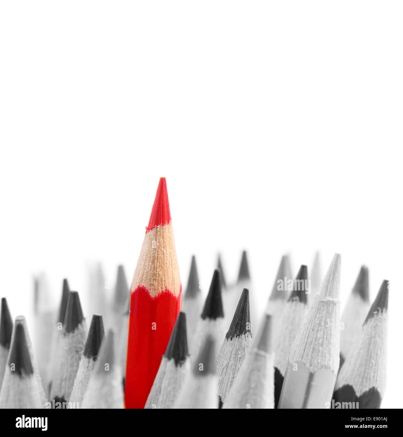 Crayon rouge se démarquer de d'autres Banque D'Images