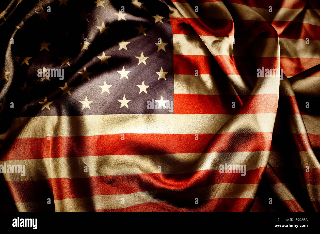 Libre d'ébouriffage drapeau Américain Banque D'Images