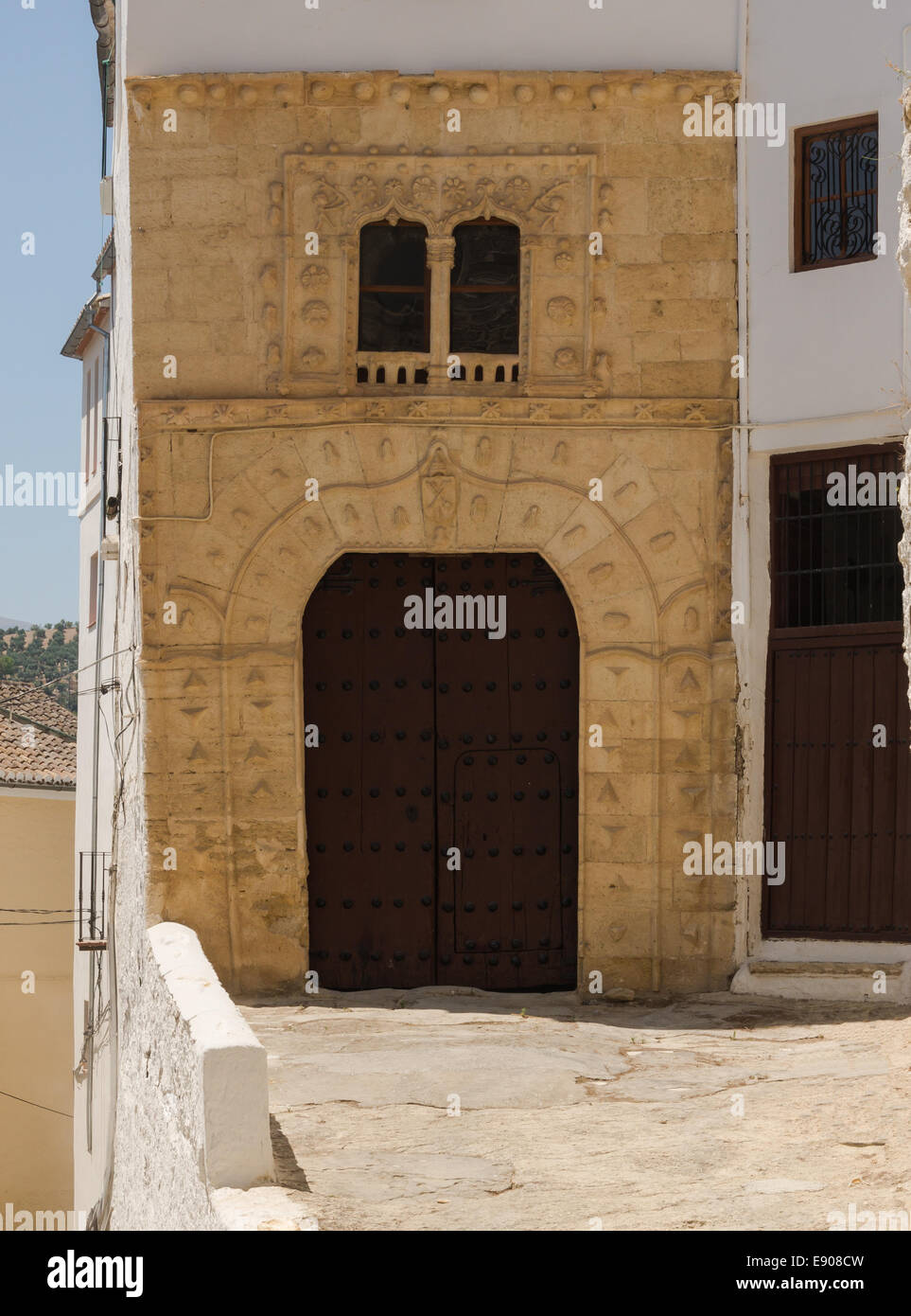 Maison de l'Inquisition, entrée privée, Alhama de Granada, Andalousie, espagne. Banque D'Images