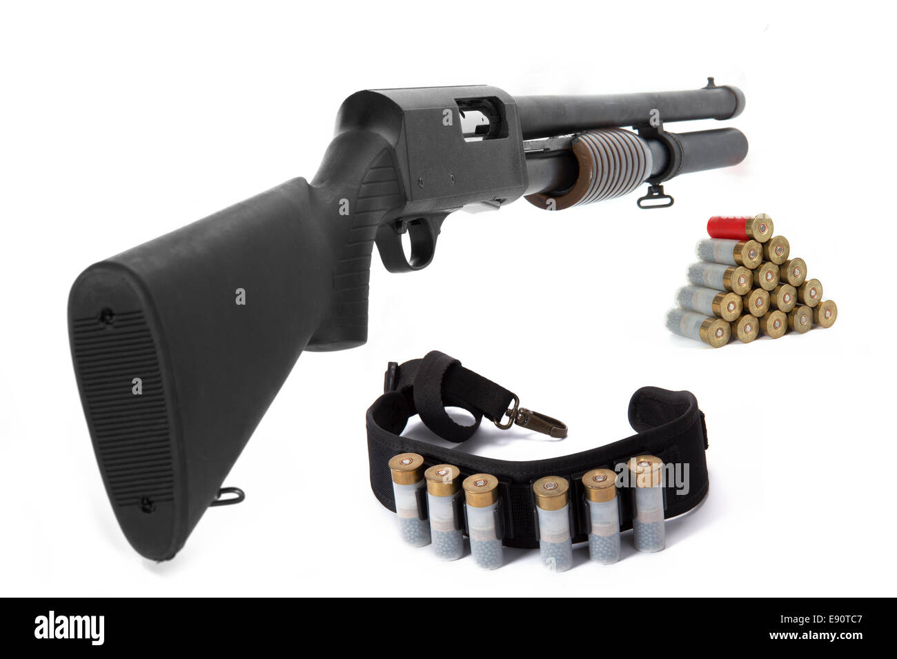 Fusil de chasse et des munitions Banque D'Images