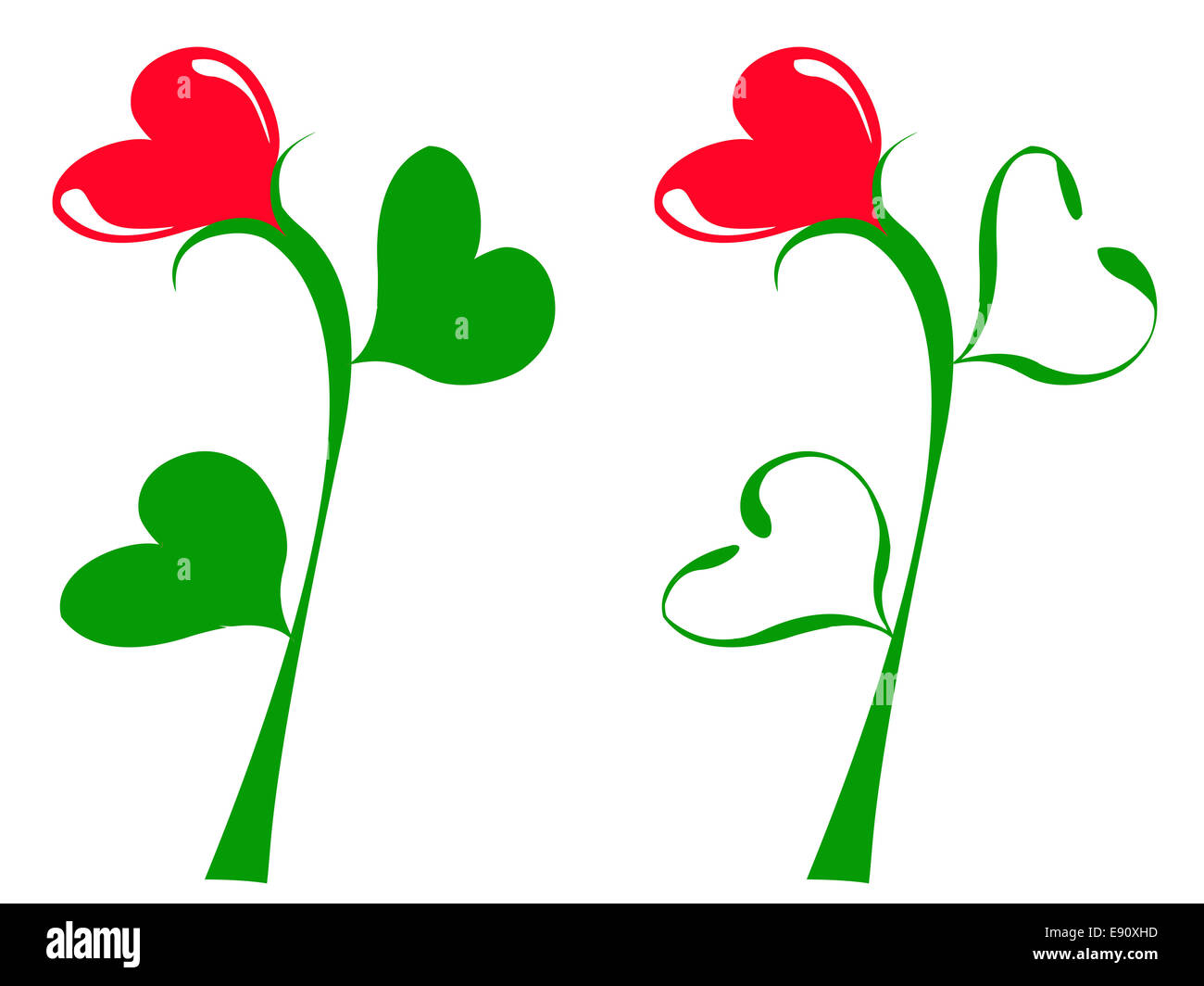 Illustration de la tulipe décoratif Banque D'Images