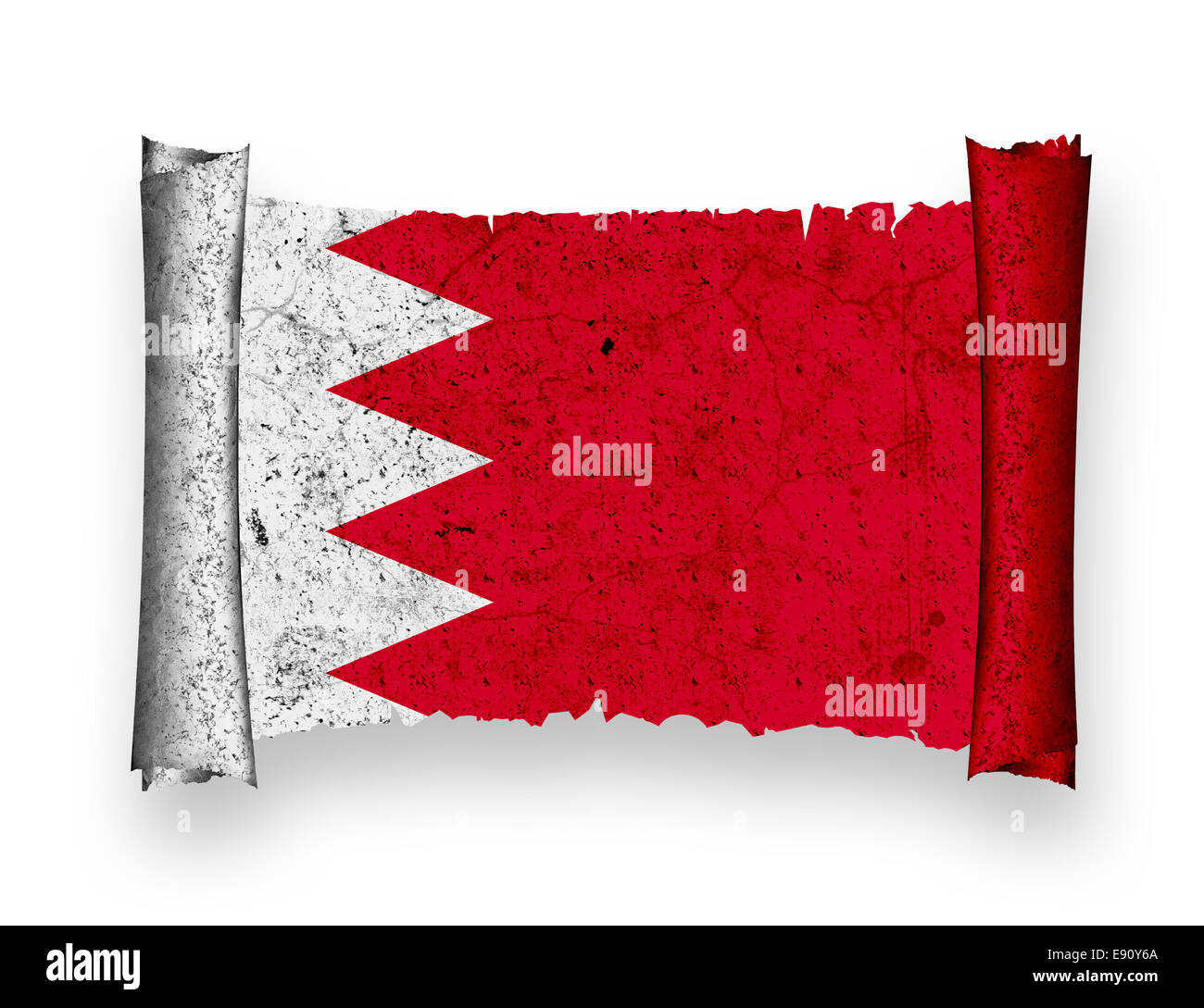Drapeau de Bahreïn Banque D'Images