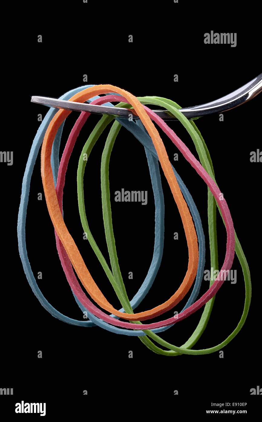 Bande de caoutchouc Banque D'Images