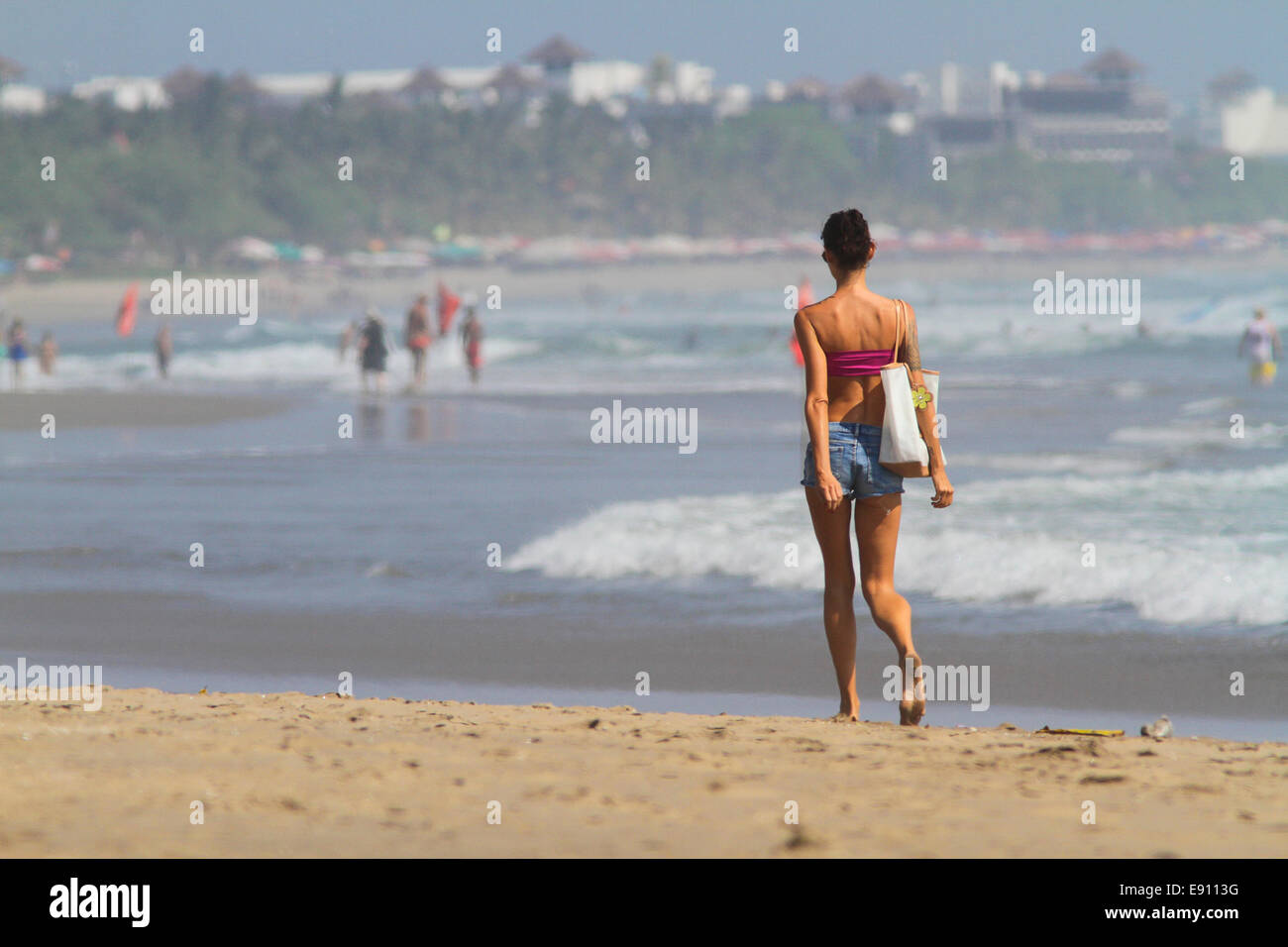 Plage Kuta Bali Indonésie... Banque D'Images