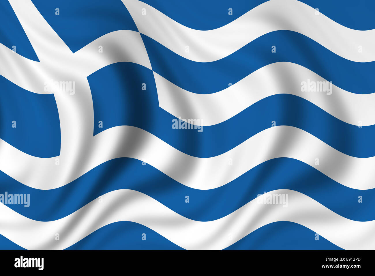 Drapeau de la Grèce Banque D'Images