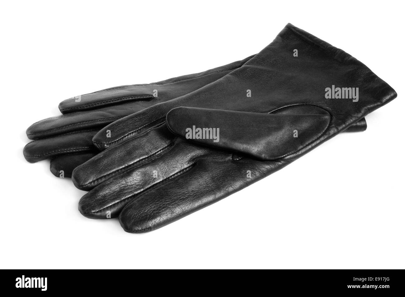 Gants femmes noir Banque D'Images