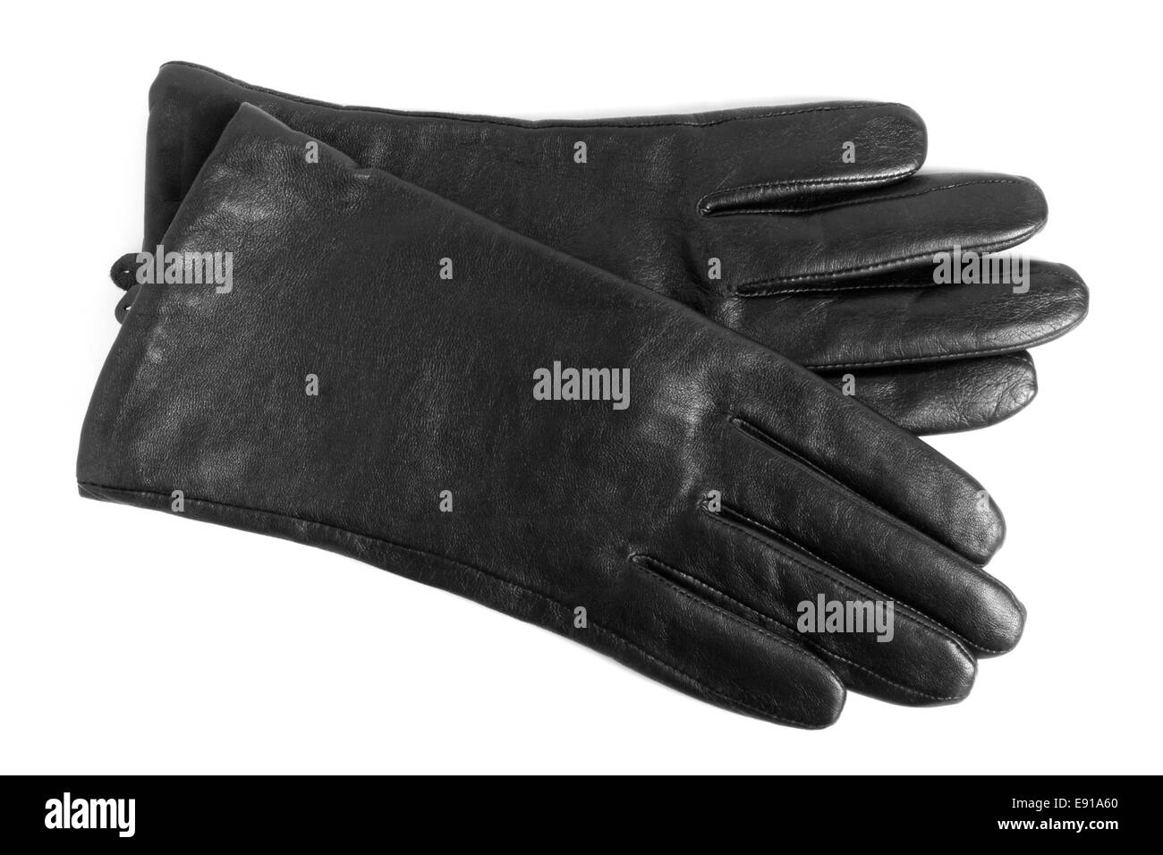Gants femmes noir Banque D'Images