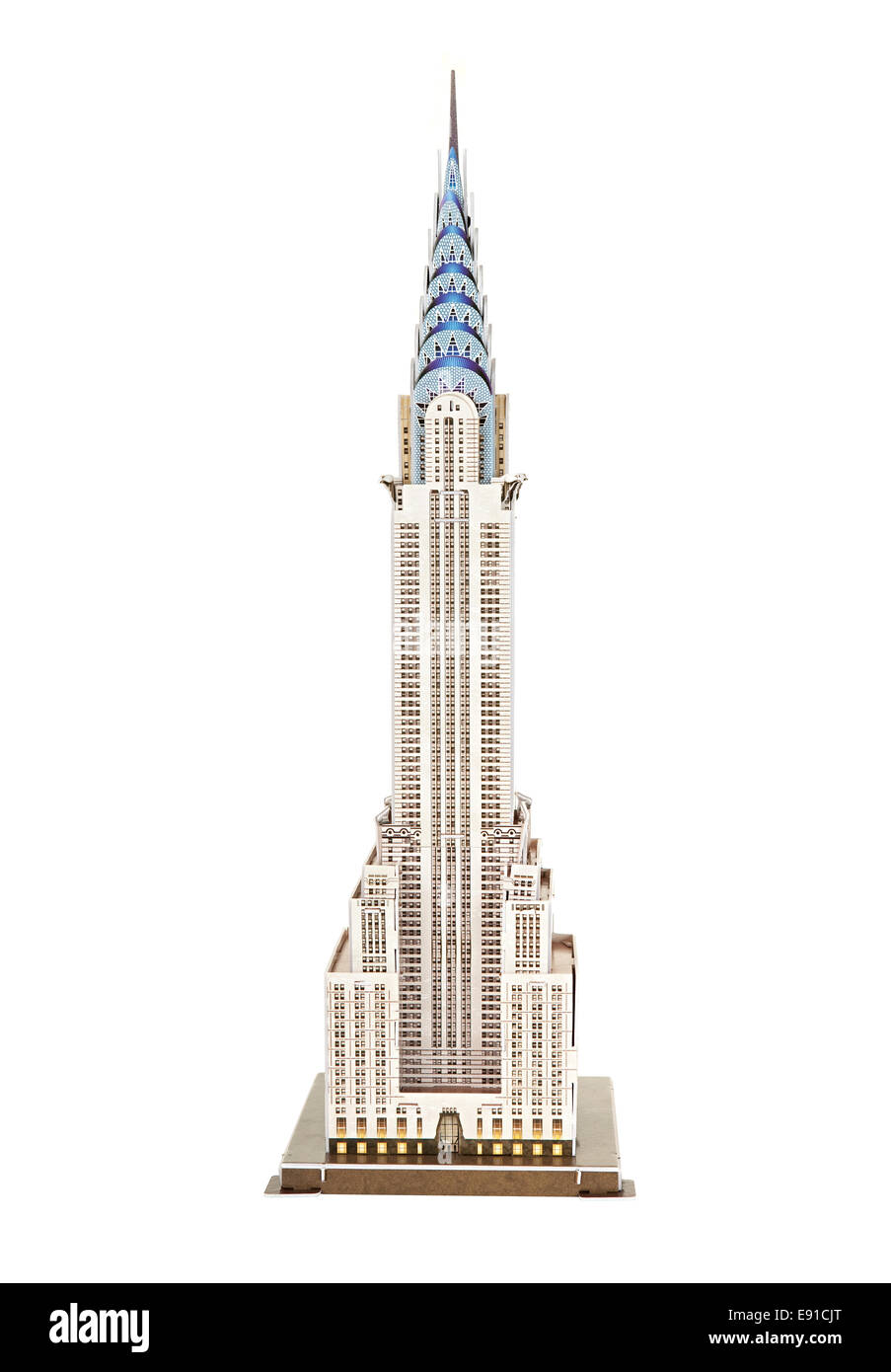 Gratte-ciel modèle Chrysler Building Banque D'Images