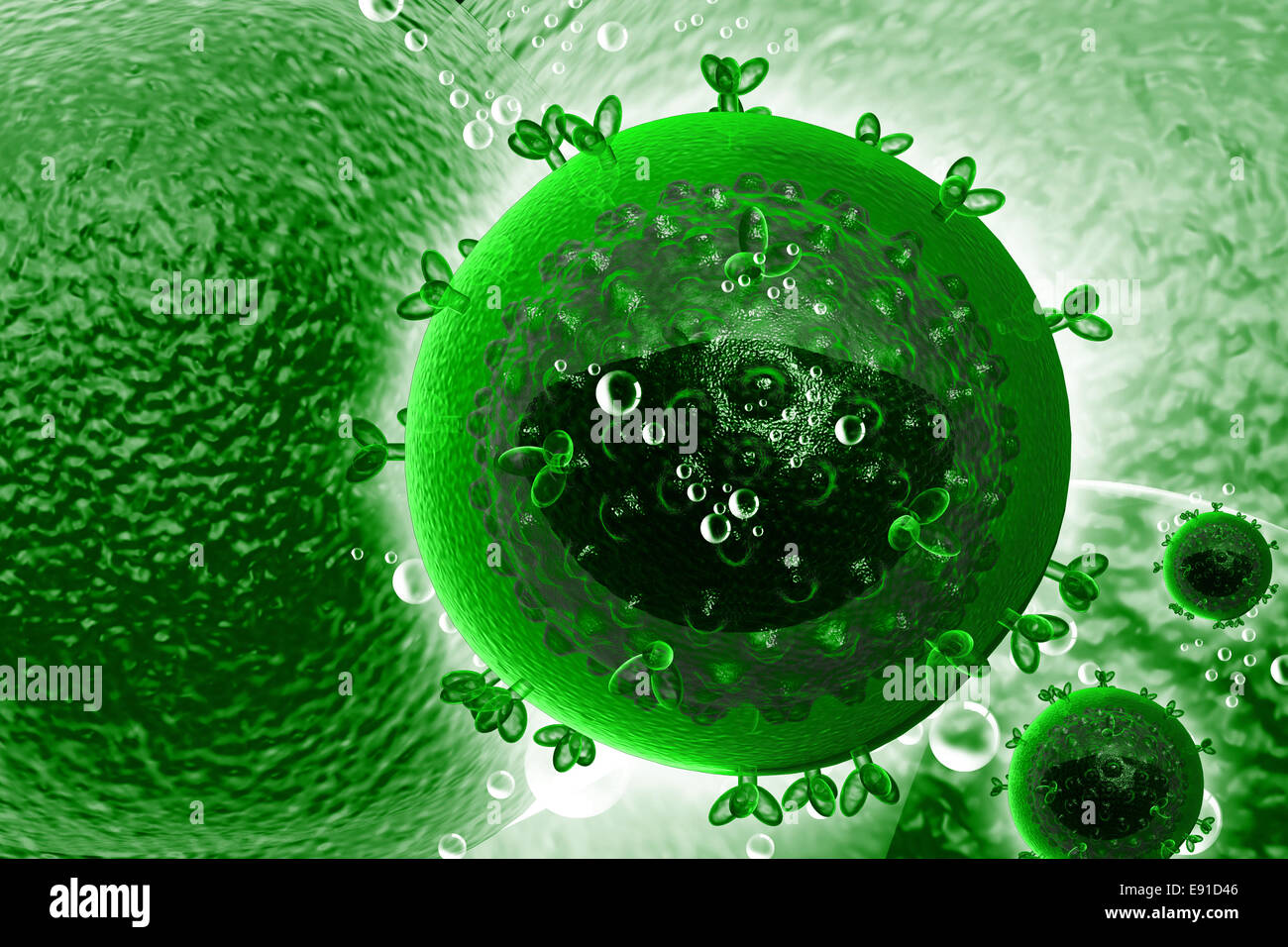 Virus VIH Banque D'Images