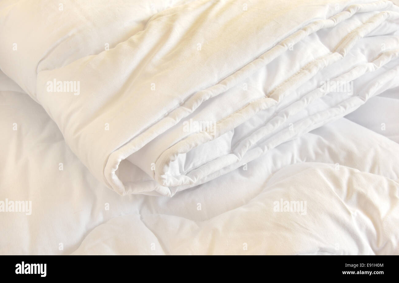 Housse de couette blanche Banque de photographies et d’images à haute