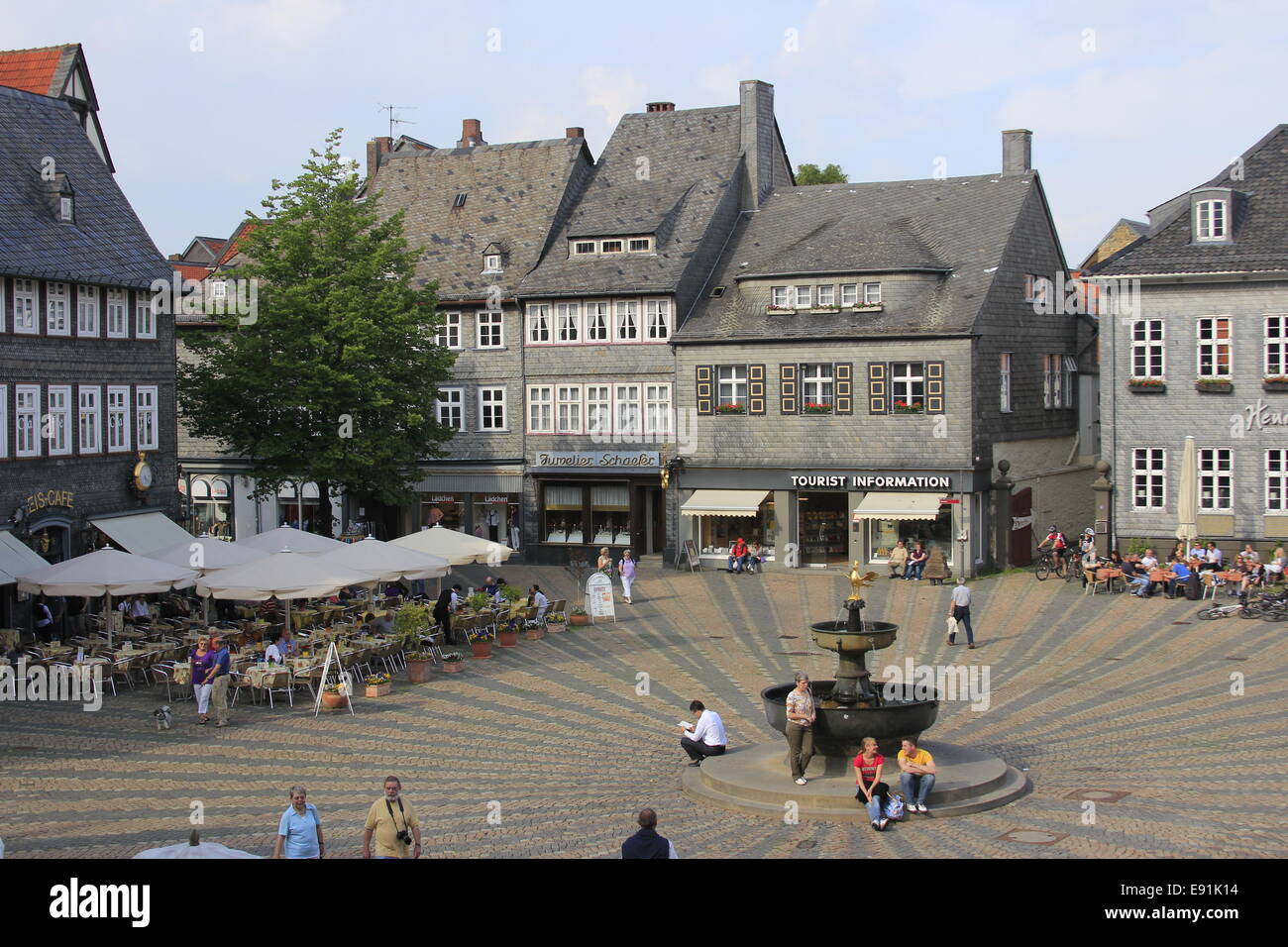 Place du marché de Goslar Banque D'Images