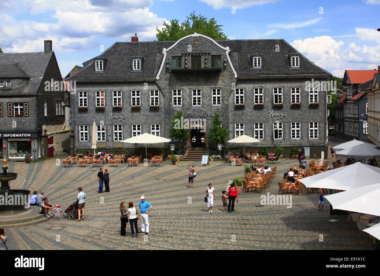 Place du marché de Goslar Banque D'Images