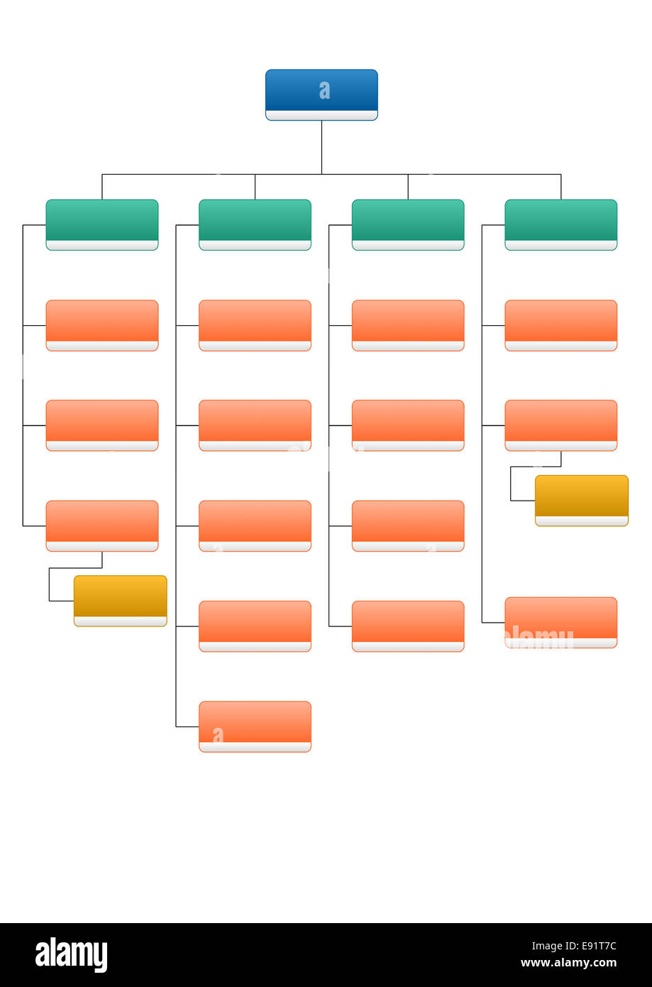 Structure organisationnelle Banque D'Images