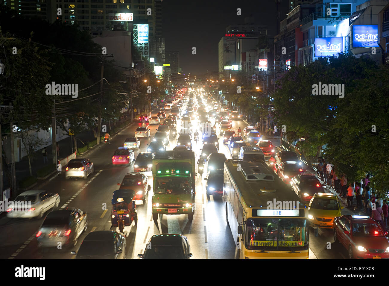 Bangkok traffic jam Banque D'Images