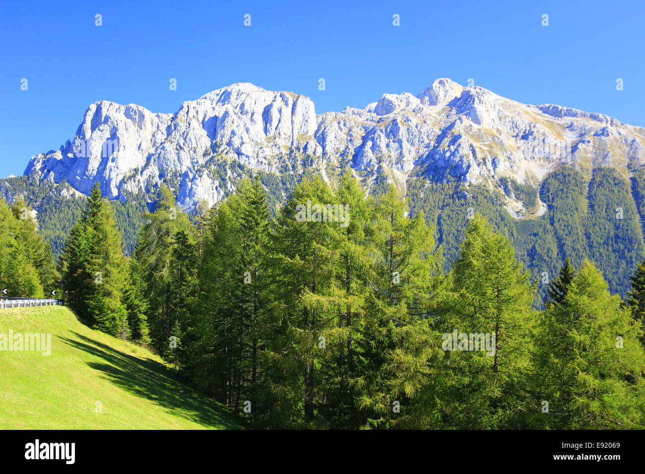 Paysage dans les Dolomites Banque D'Images