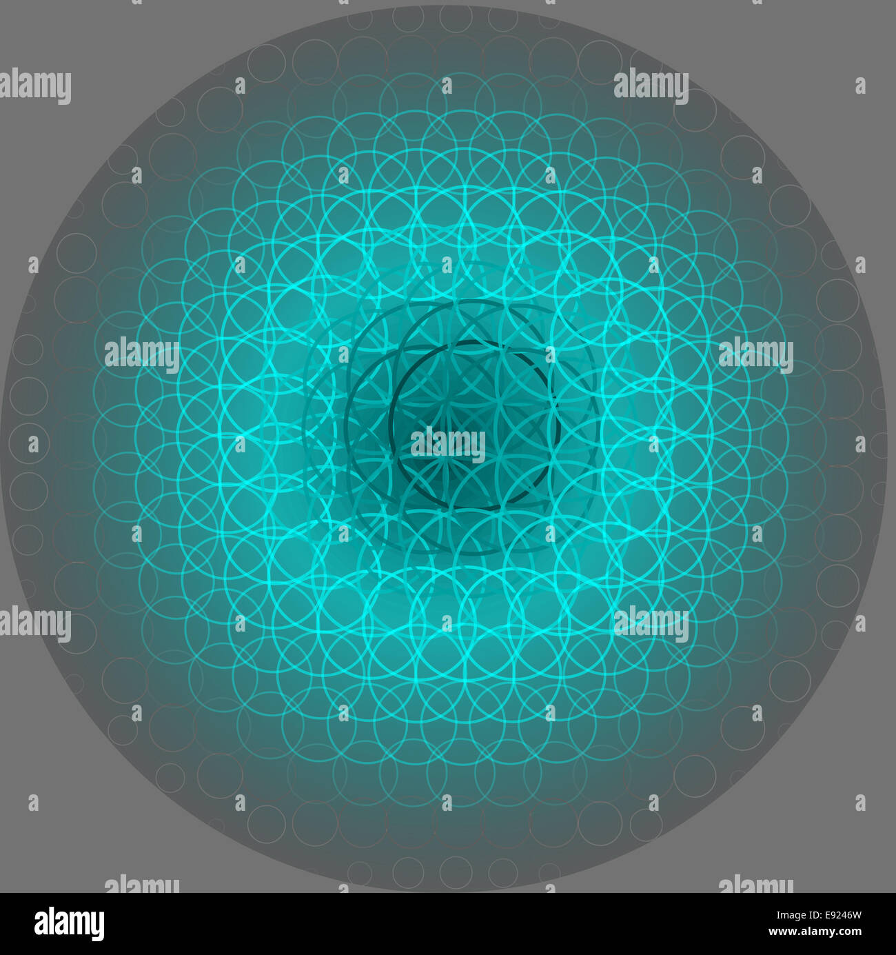 Résumé motif de cercles Banque D'Images