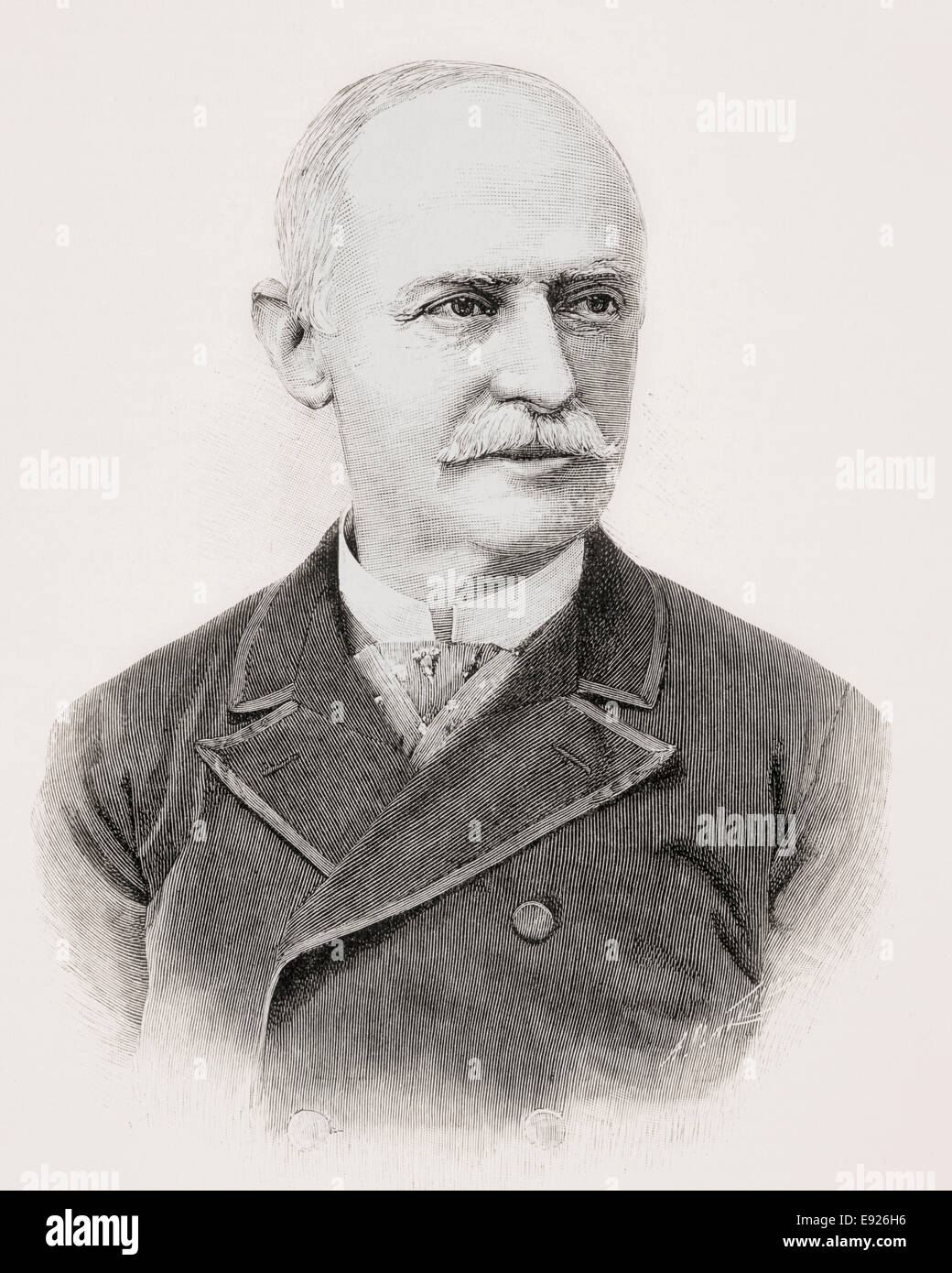 Benjamín Máximo Laguna et Villanueva, 1822 - 1902. Entomologiste et botaniste espagnol. Banque D'Images