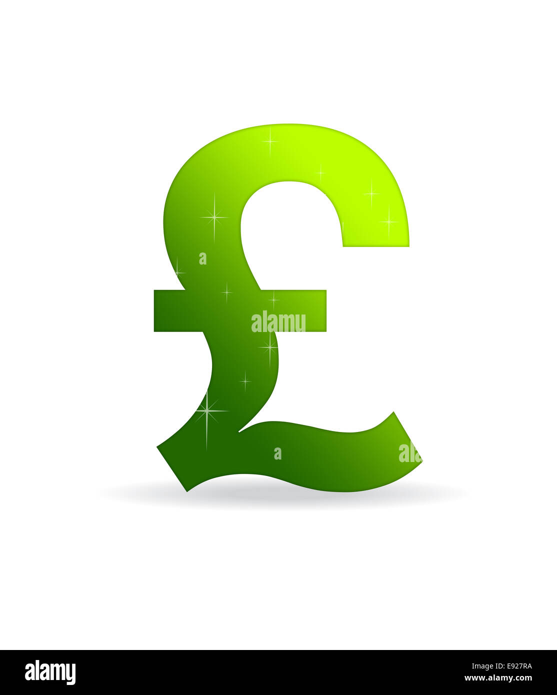 Green British pound Sign Banque D'Images