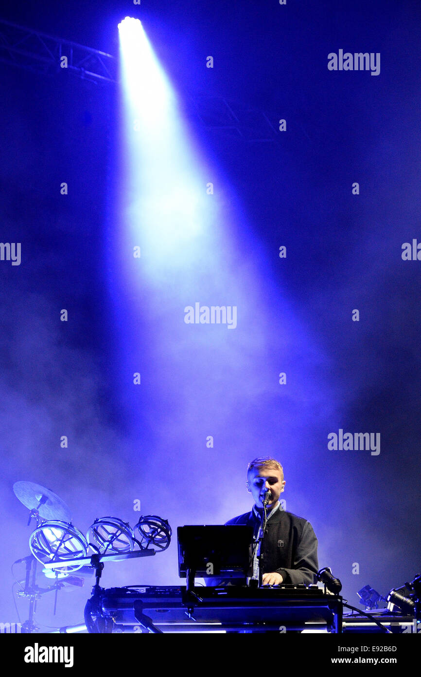 Barcelone - Mai 29 : Divulgation (duo de musique électronique anglais) performance à Heineken Primavera Sound Festival 2014 (PS14). Banque D'Images
