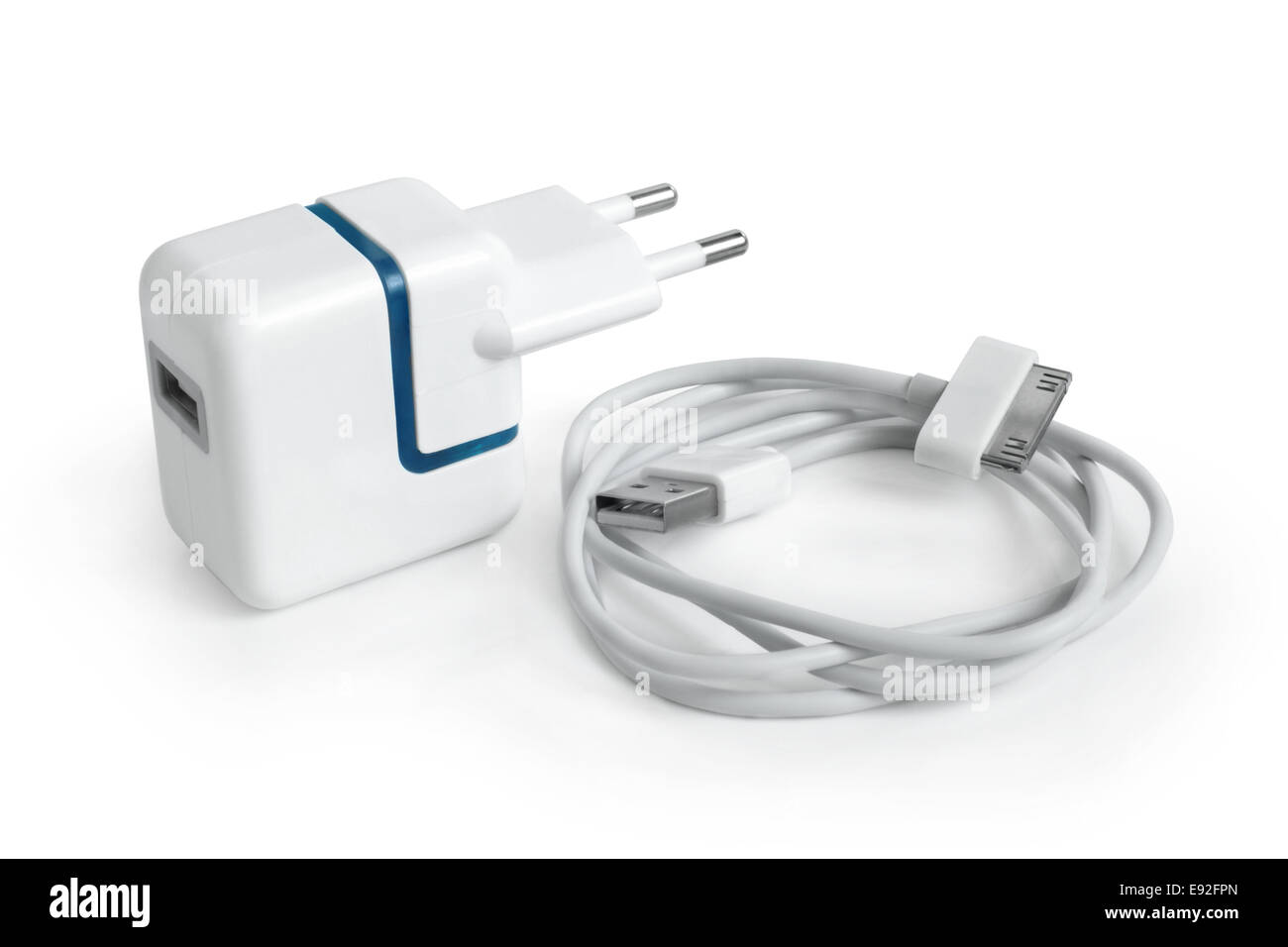 Adaptateur électrique au port USB Banque D'Images