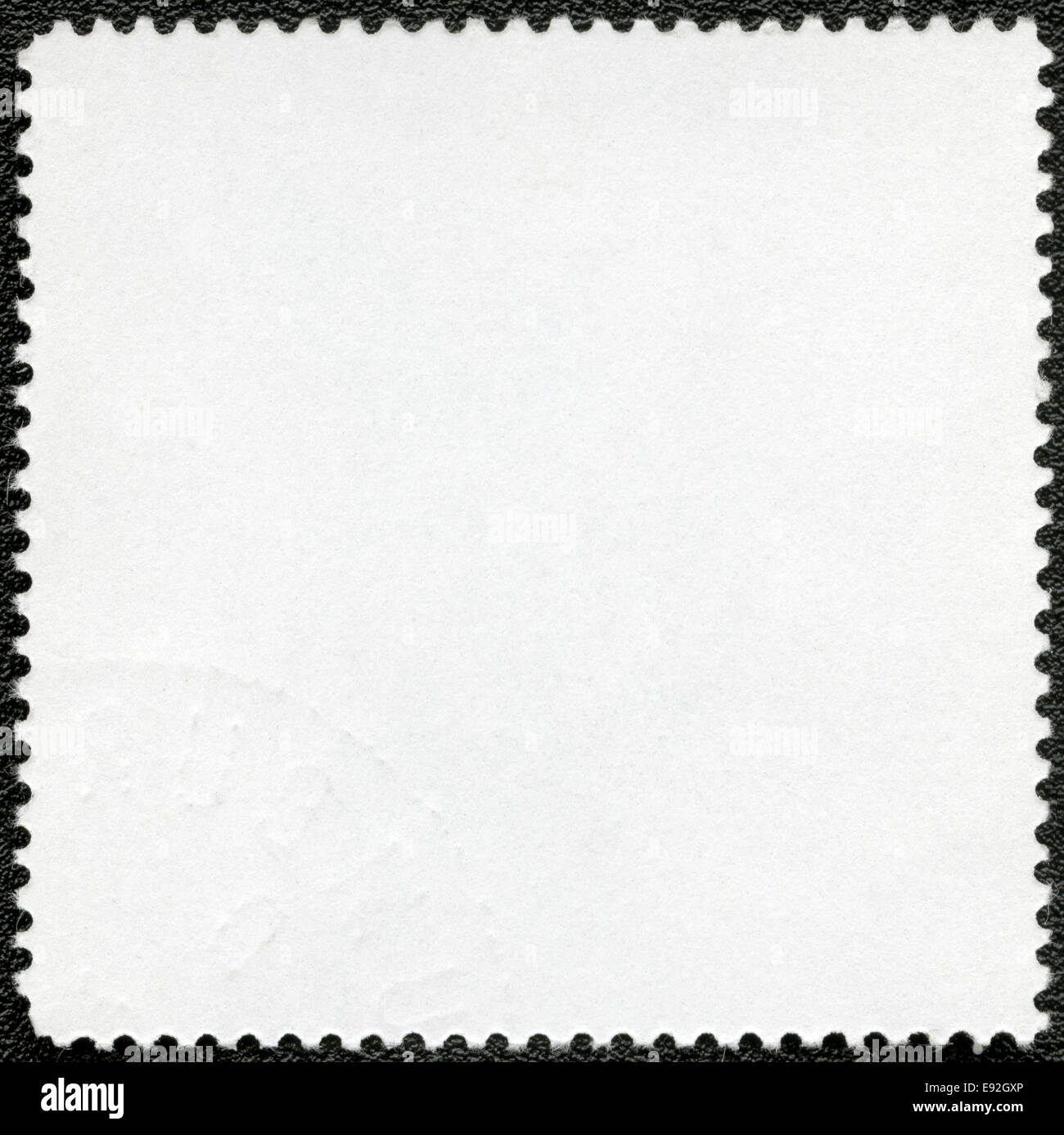 Le verso d'un timbre-poste Banque D'Images