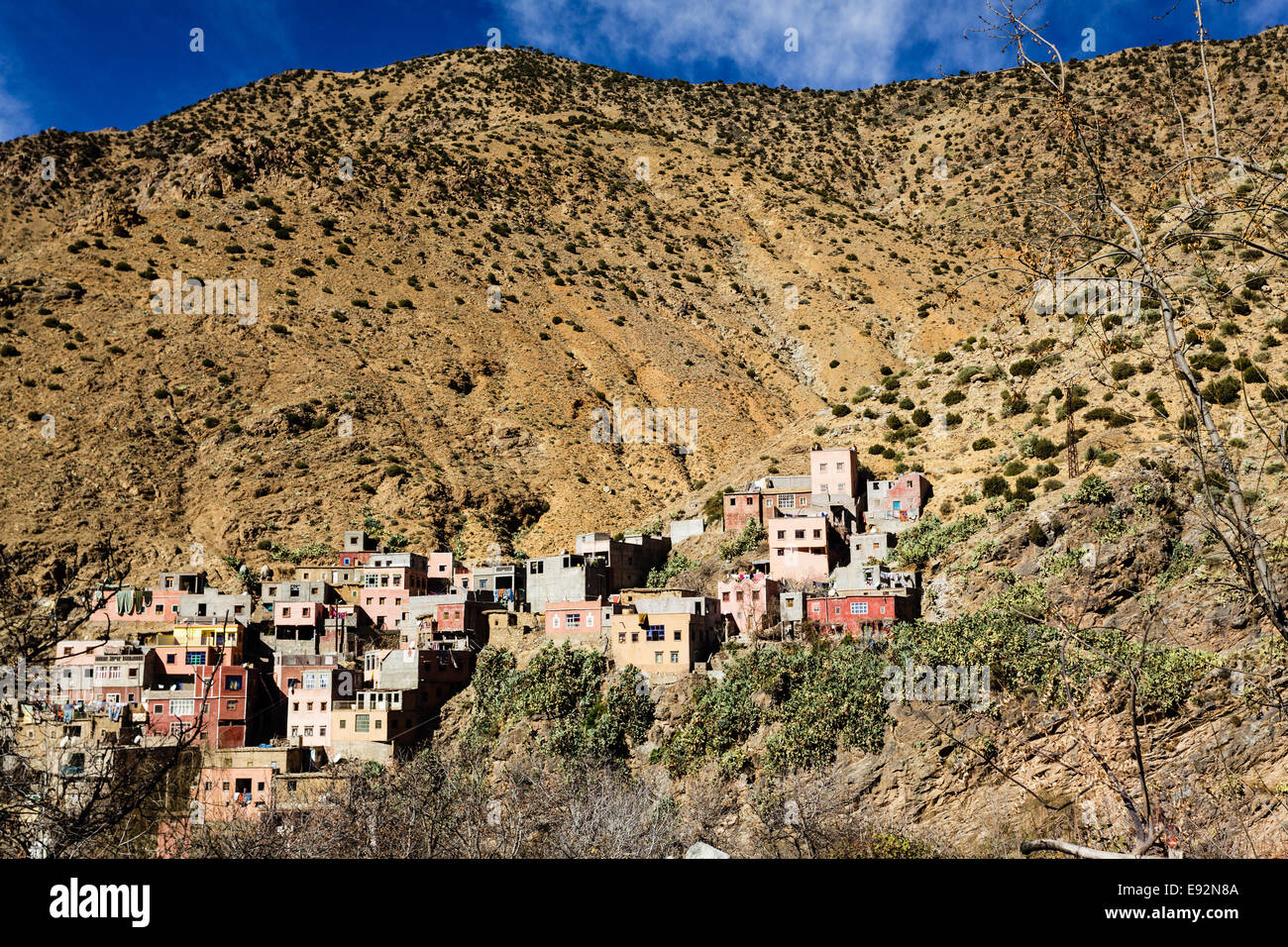 Atlas Maroc Village Banque D'Images