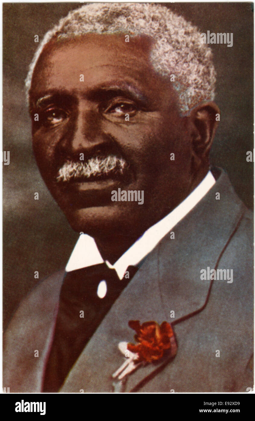 George Washington Carver (1861-1943), Scientifique Américain, botaniste, éducateur et inventeur, Portrait, carte postale, vers 1915 Banque D'Images