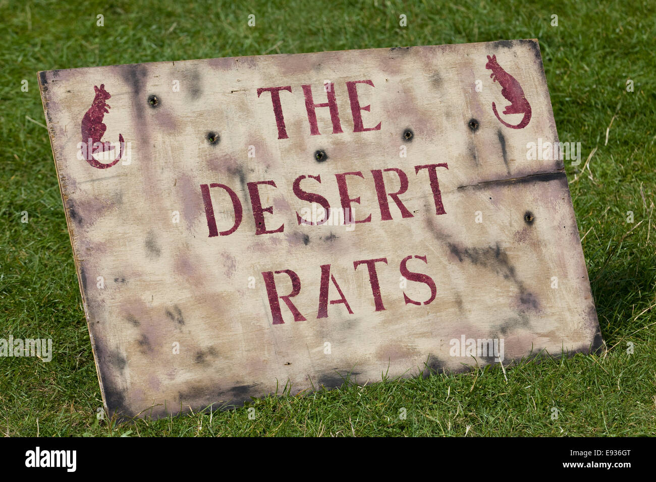 Les Rats du désert sign Banque D'Images