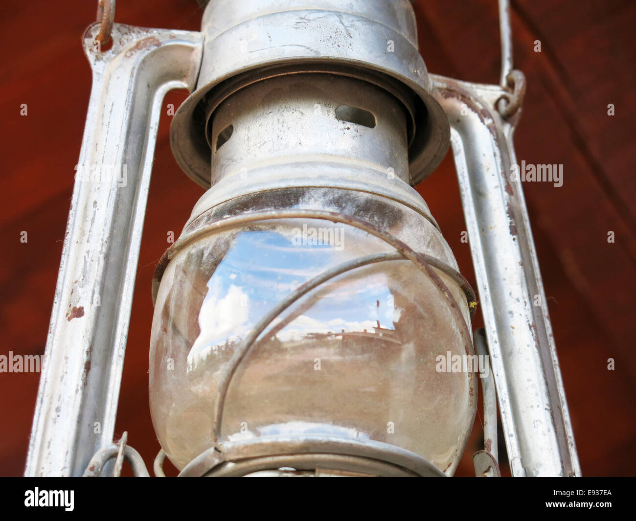 Vintage,lampe,de kérosène. Banque D'Images