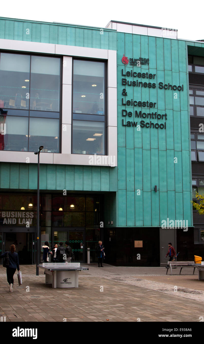 Business School et à la Faculté de Droit, Université De Montfort, Leicester, UK Banque D'Images