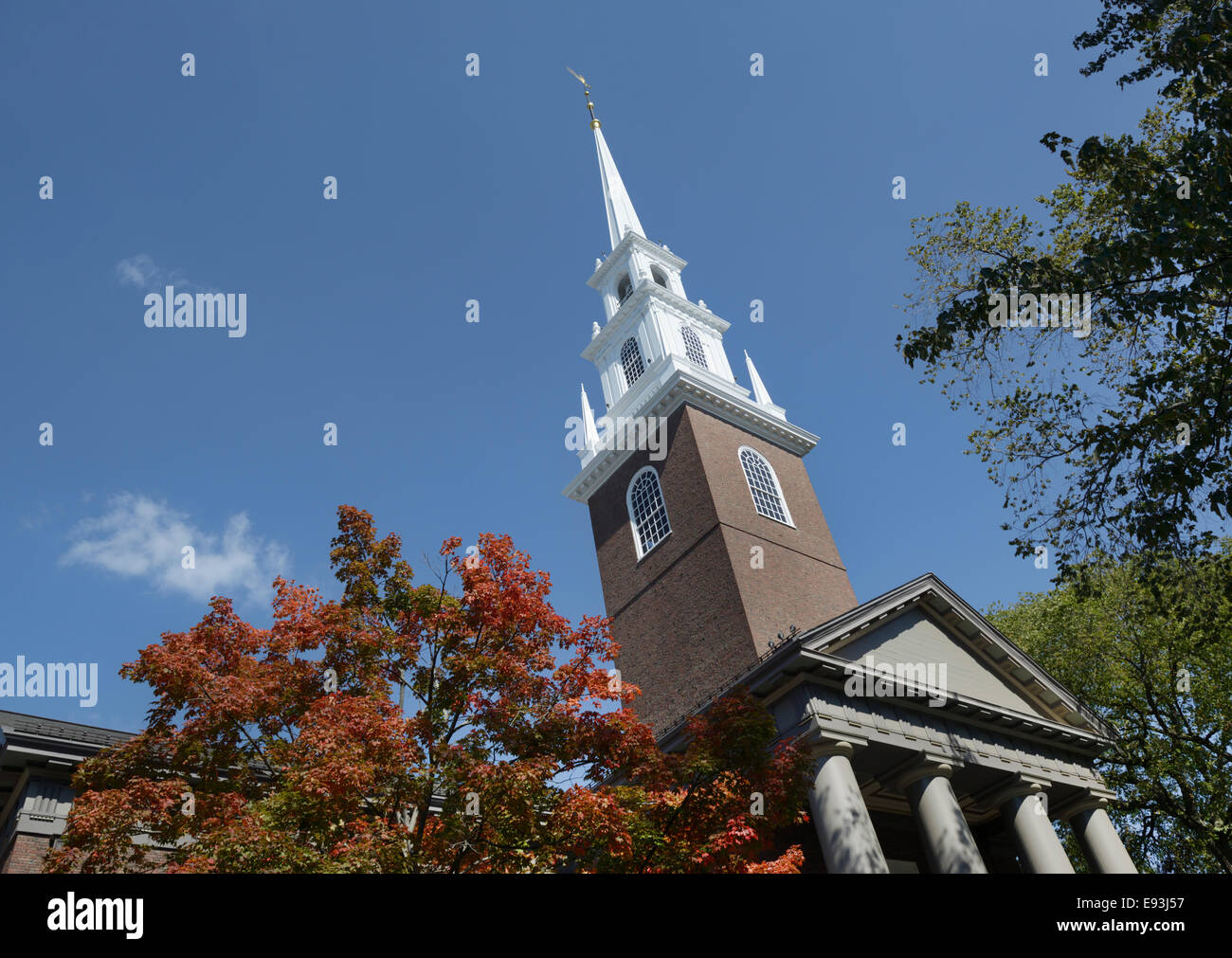 L'Université de Harvard et de l'Eglise du Souvenir Banque D'Images