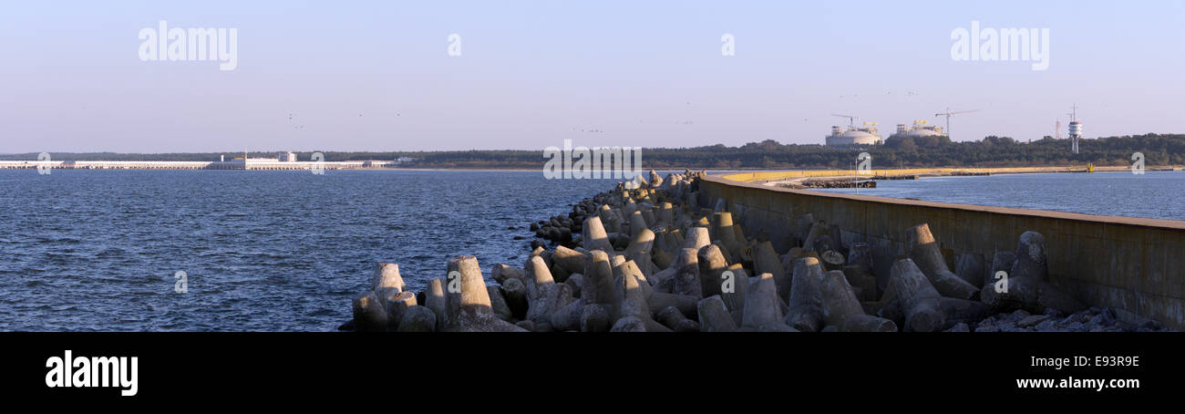 Terminal GNL Swinoujscie, Pologne Banque D'Images
