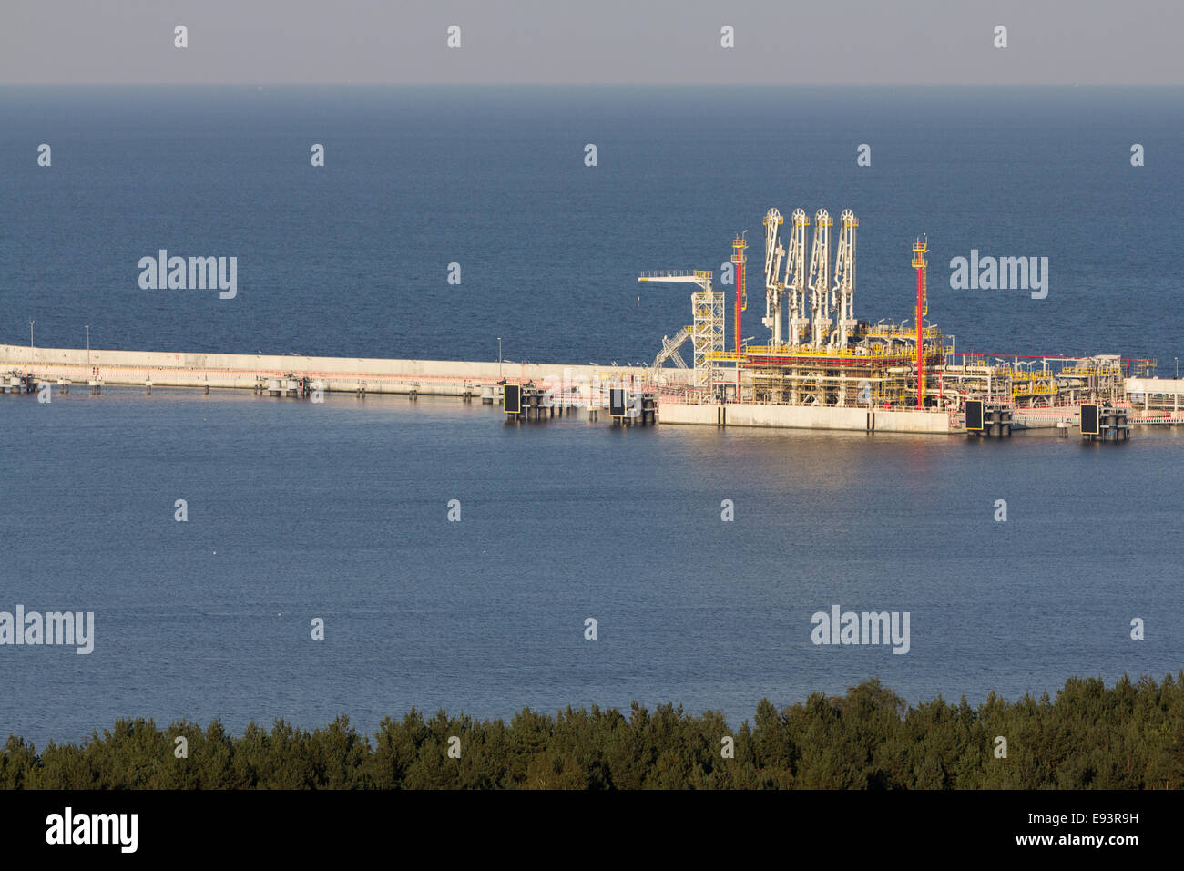 Terminal GNL Swinoujscie, Pologne Banque D'Images