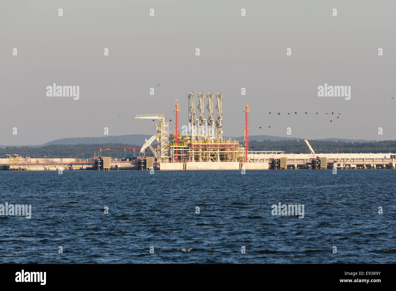 Terminal GNL Swinoujscie, Pologne Banque D'Images