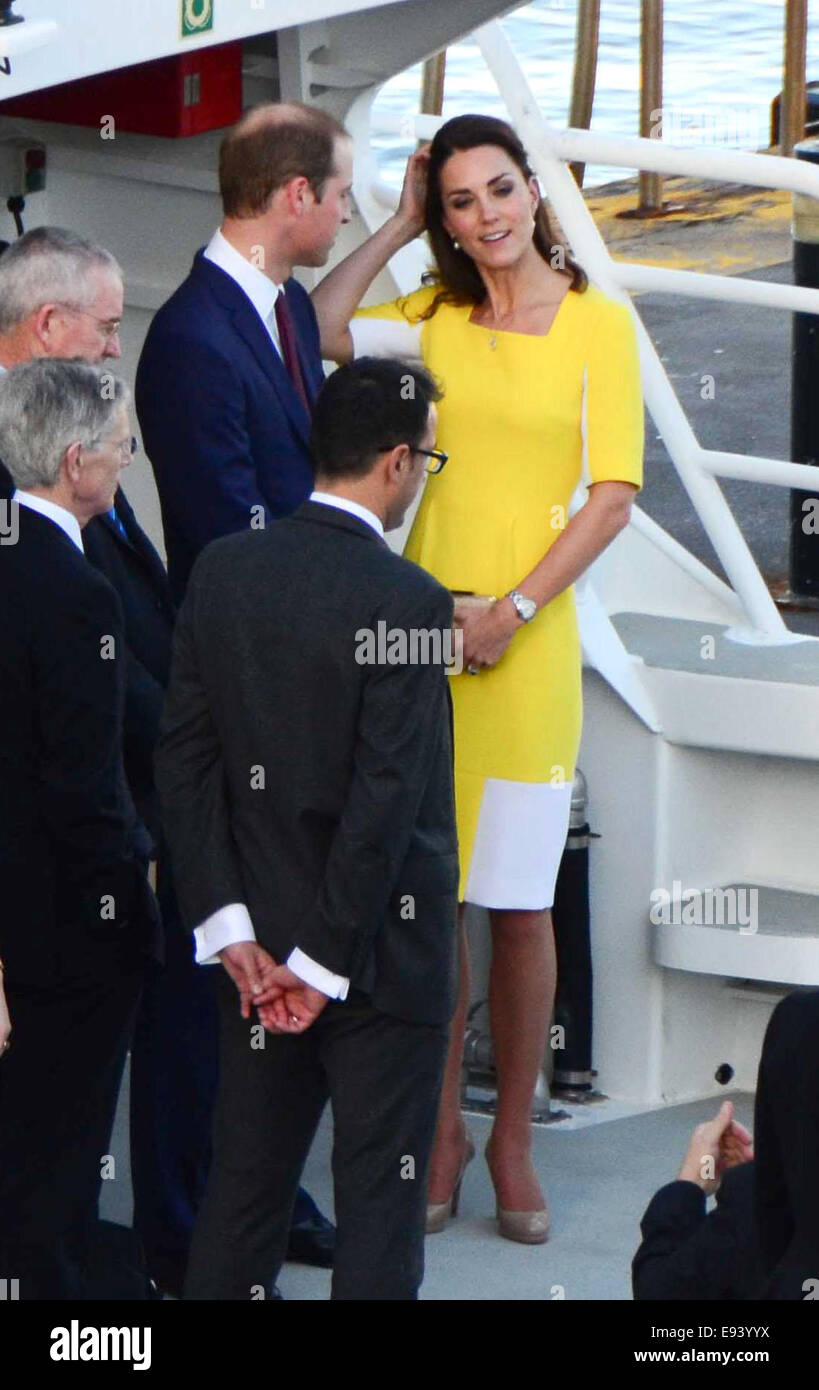 Le prince William, duc de Cambridge et Catherine, duchesse de Cambridge arrivant à l'Opéra de Sydney au cours d'une visite officielle en Australie comprend : le Prince William, duc de Cambridge, Catherine, duchesse de Cambridge, Kate Middleton Où : Sydney, Australie Quand : 16 Avr 2014 Banque D'Images