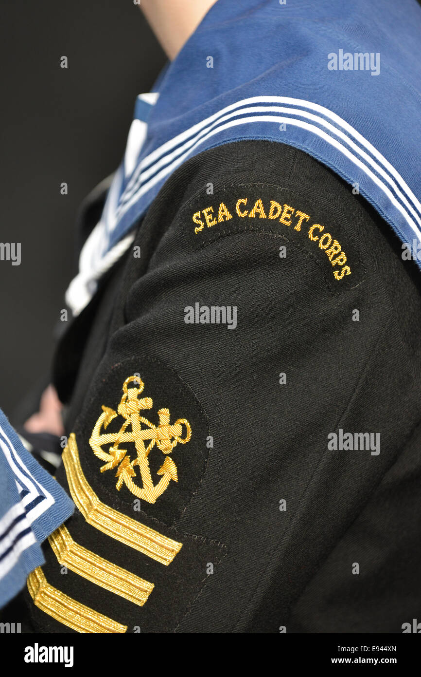 Trafalgar Square, Londres, Royaume-Uni. 19 octobre 2014. Les Cadets de la commémorer Trafalgar Day, la mort de l'Amiral Lord Nelson à la bataille de Trafalgar. Crédit : Matthieu Chattle/Alamy Live News Banque D'Images