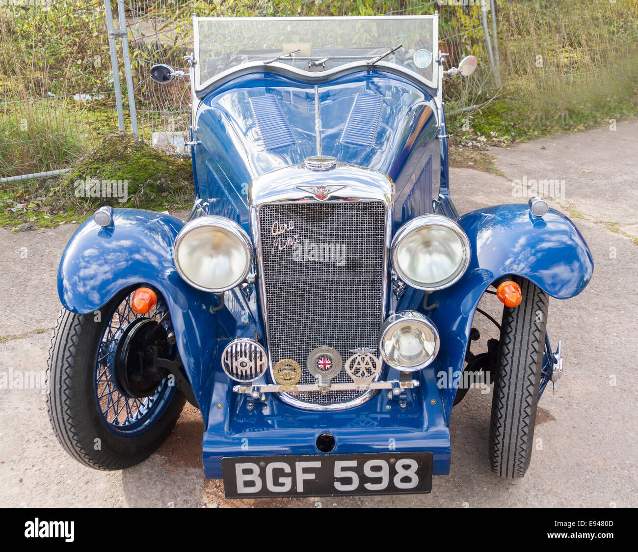 Une Hillman Minx vintage car sur l'affichage Banque D'Images