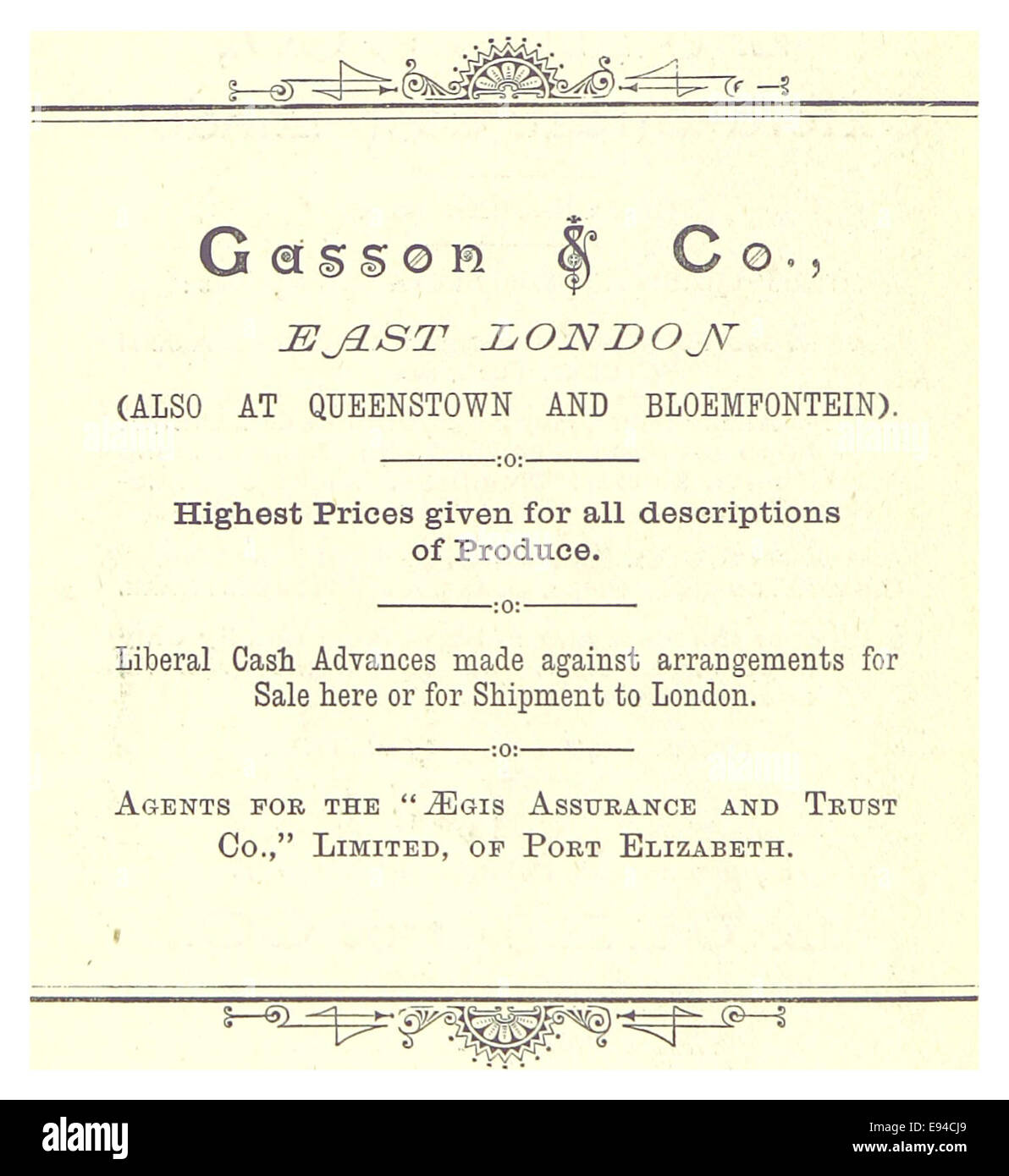 Une illustration de l'œuvre de 1893 « Advertiese » représentant une scène ou une carte vintage, capturant une époque révolue. Cette image historique reflète l'esthétique de l'époque et l'accent mis sur des sujets anciens ou historiques. Banque D'Images