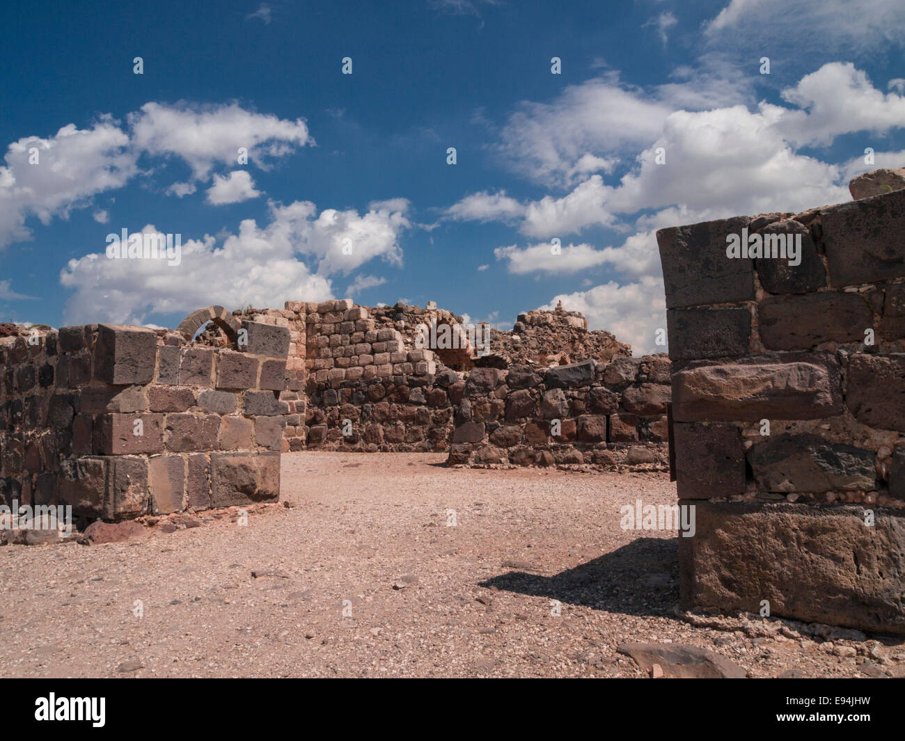 Israël. Les ruines de Belvoir (Kokhav HaYarden - 'Star de la Jordan River'), forteresse du 12e siècle un fort croisé. Banque D'Images