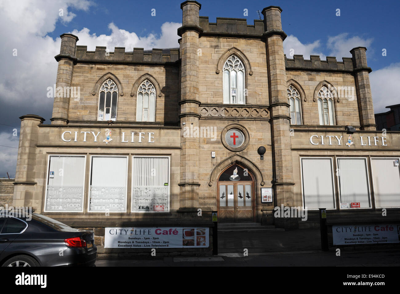 City Life Église chrétienne à Shalesmoor Sheffield Angleterre, bâtiment classé grade II ancienne chapelle wesleyenne Ebenezer Banque D'Images