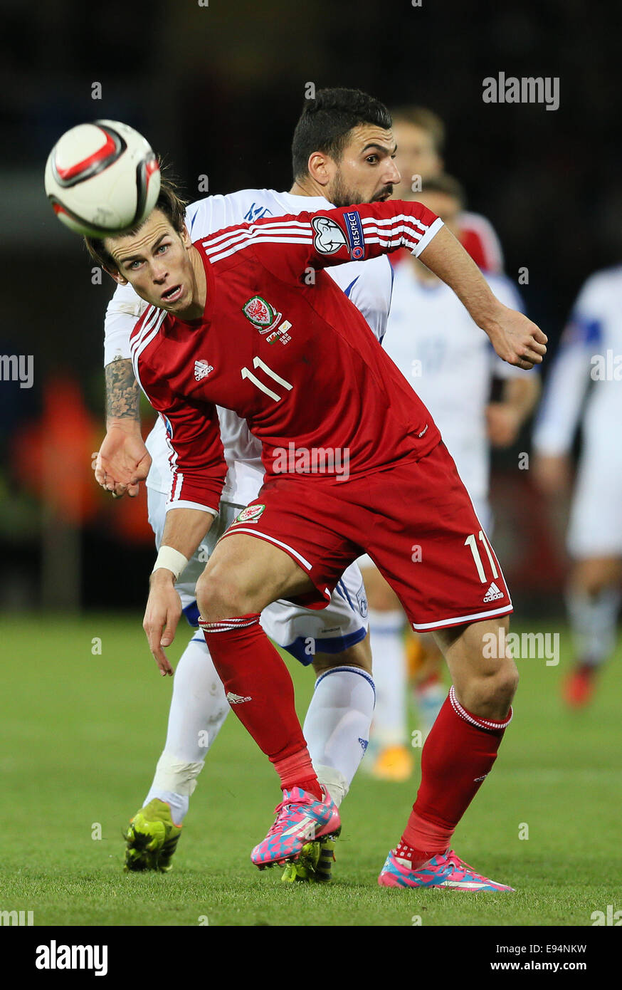 Cardiff, Royaume-Uni. 13 Oct, 2014. Gareth Bale de galles - Euro 2016 Qualifications - Pays de Galles contre Chypre - Cardiff City Stadium - Cardiff - Pays de Galles - 13 octobre 2014 - Photo Simon Bellis/Sportimage. © csm/Alamy Live News Banque D'Images