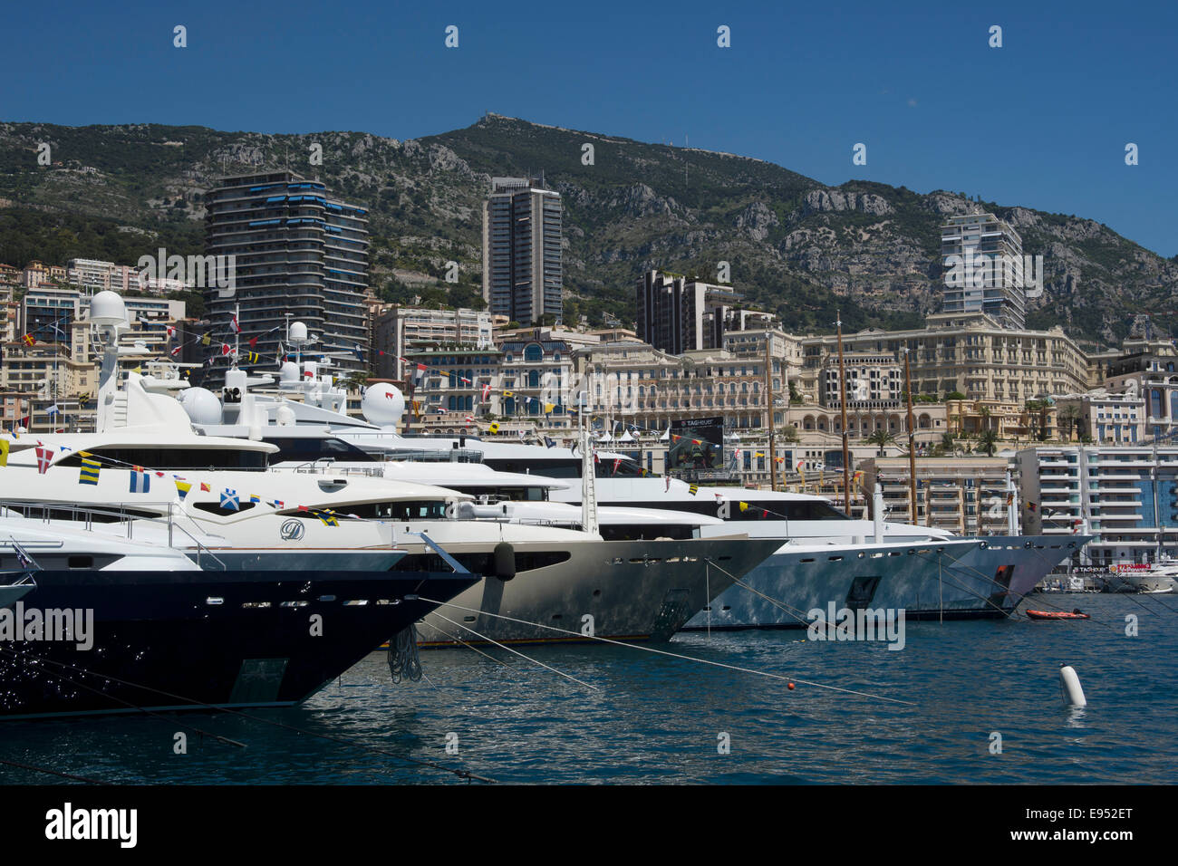 Port Hercule, Monte Carlo, Monaco, Cote d'Azur, France Banque D'Images