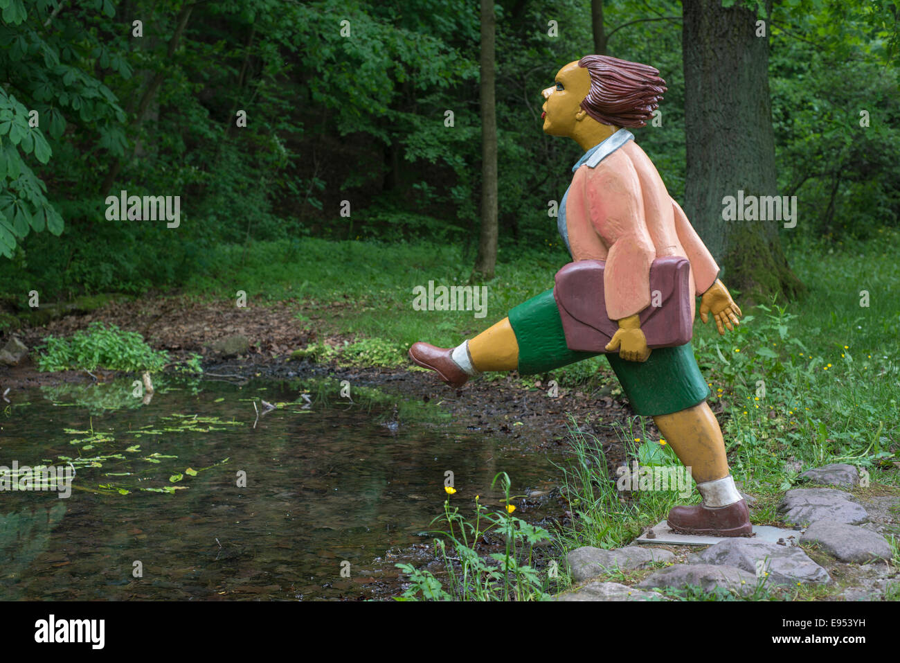 Personnage principal de 'l'histoire de Johnny Tête-en-L'Air', dans le truwwelpeter' le livre d'enfants de Heinrich Hoffmann Banque D'Images