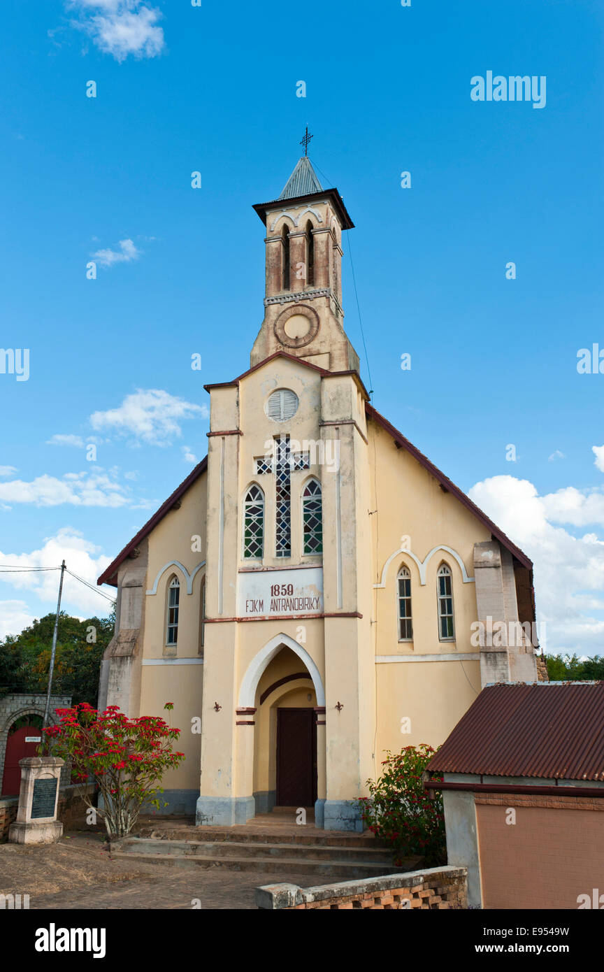 Ancienne église de la ville haute, le centre historique, Fianarantsoa, ​​Madagascar Banque D'Images