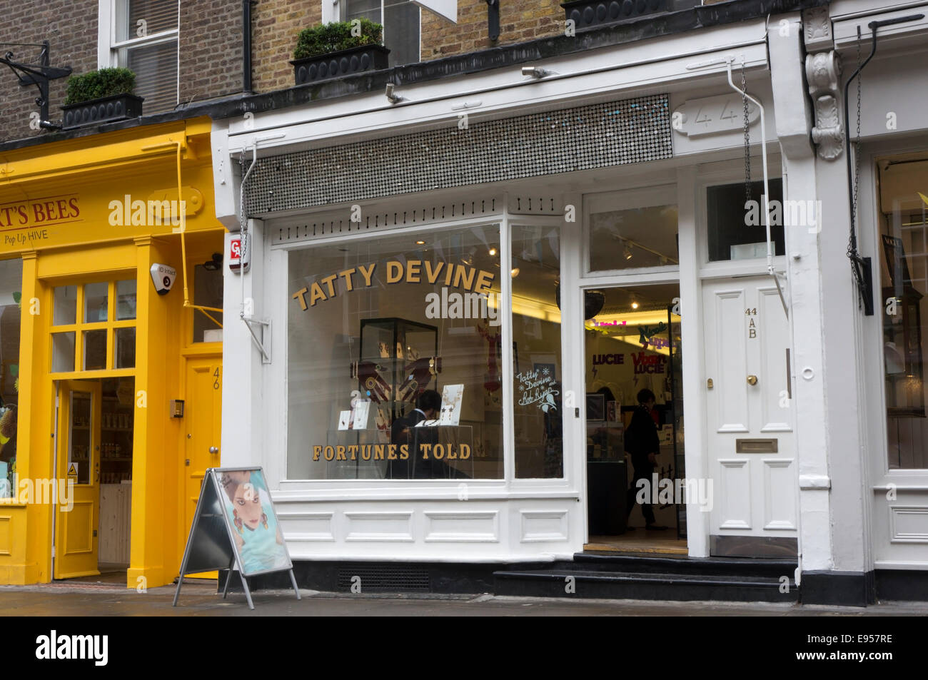 Tatty Devine shop à Monmouth Street, Londres. Banque D'Images