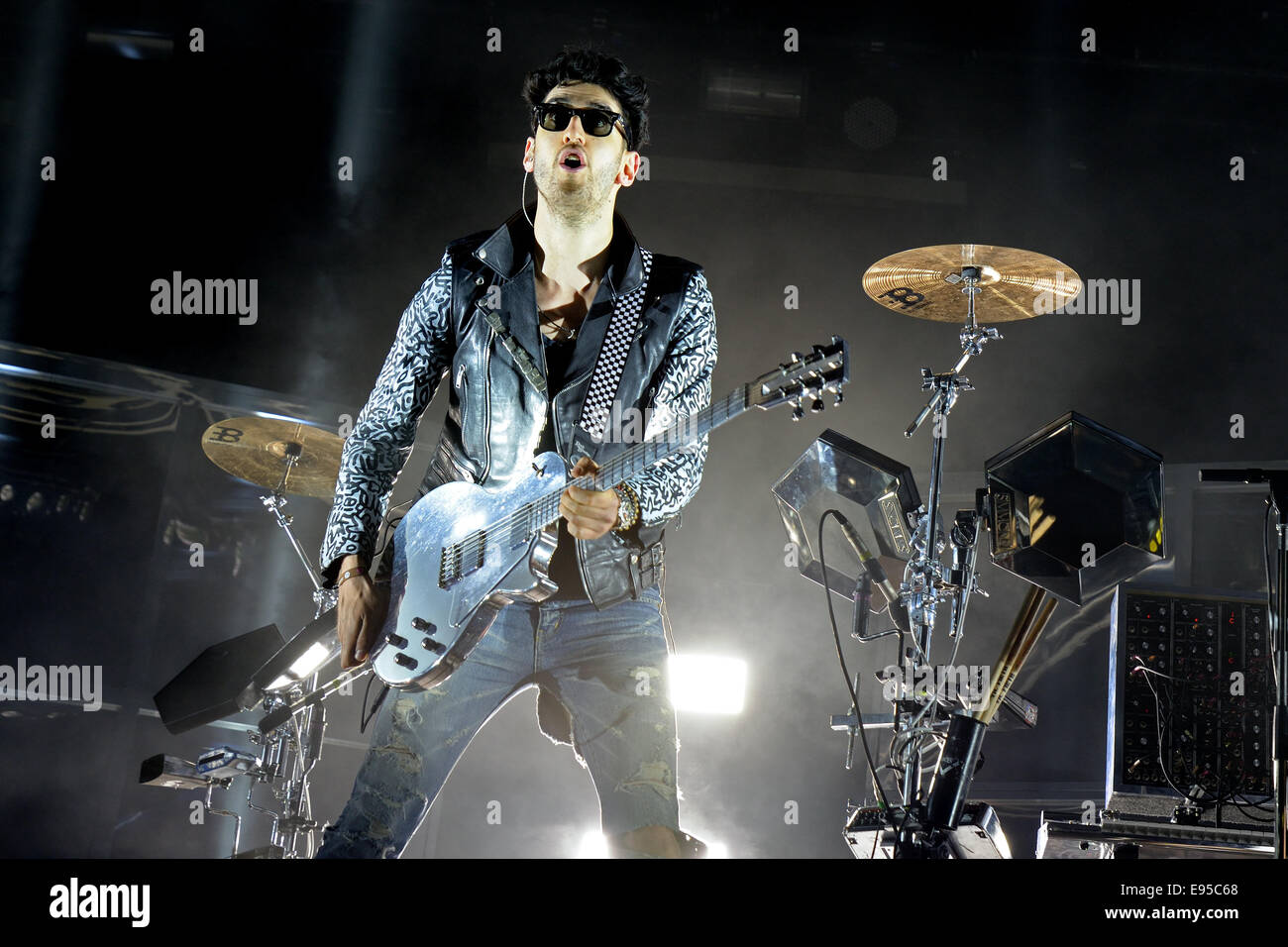 BARCELONA - 30 MAI : Chromeo (duo électro-funk) effectue par Heineken Primavera Sound Festival 2014 (PS14). Banque D'Images